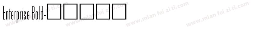 Enterprise Bold字体转换